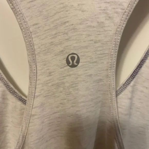 LULULEMON OM RACERBACK - HEATHERED WHITE - Picture 6 of 8